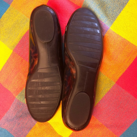 Vaneli Patent Sebelie flat Sz 8 Blk/Gold/Tortoise - Picture 6 of 6